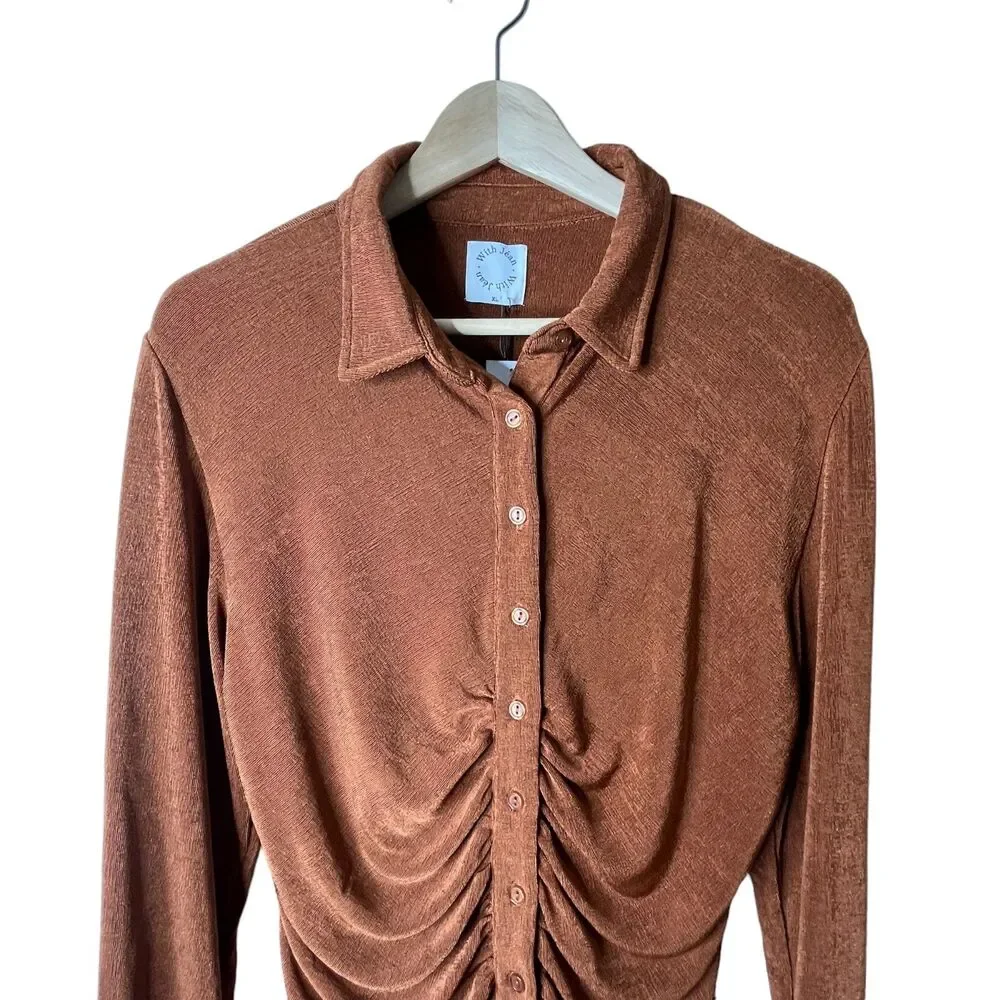 NWT With Jean Andy Dress in Chocolate Sz XL - Picture 4 of 10